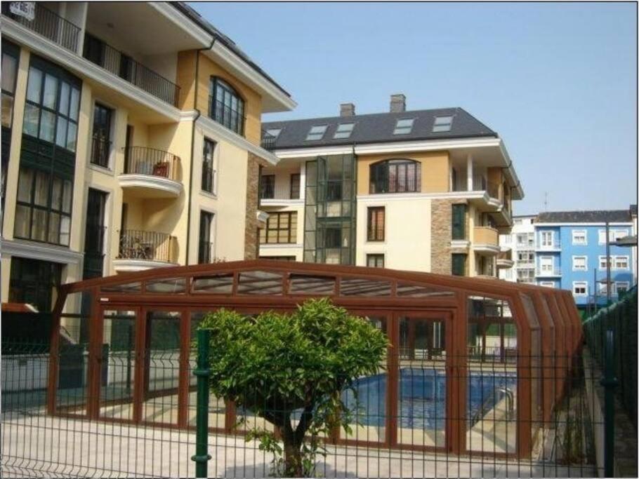 Apartamento Duplex Con Piscina Y Terraza Playa A Rapadoira Foz Exterior foto